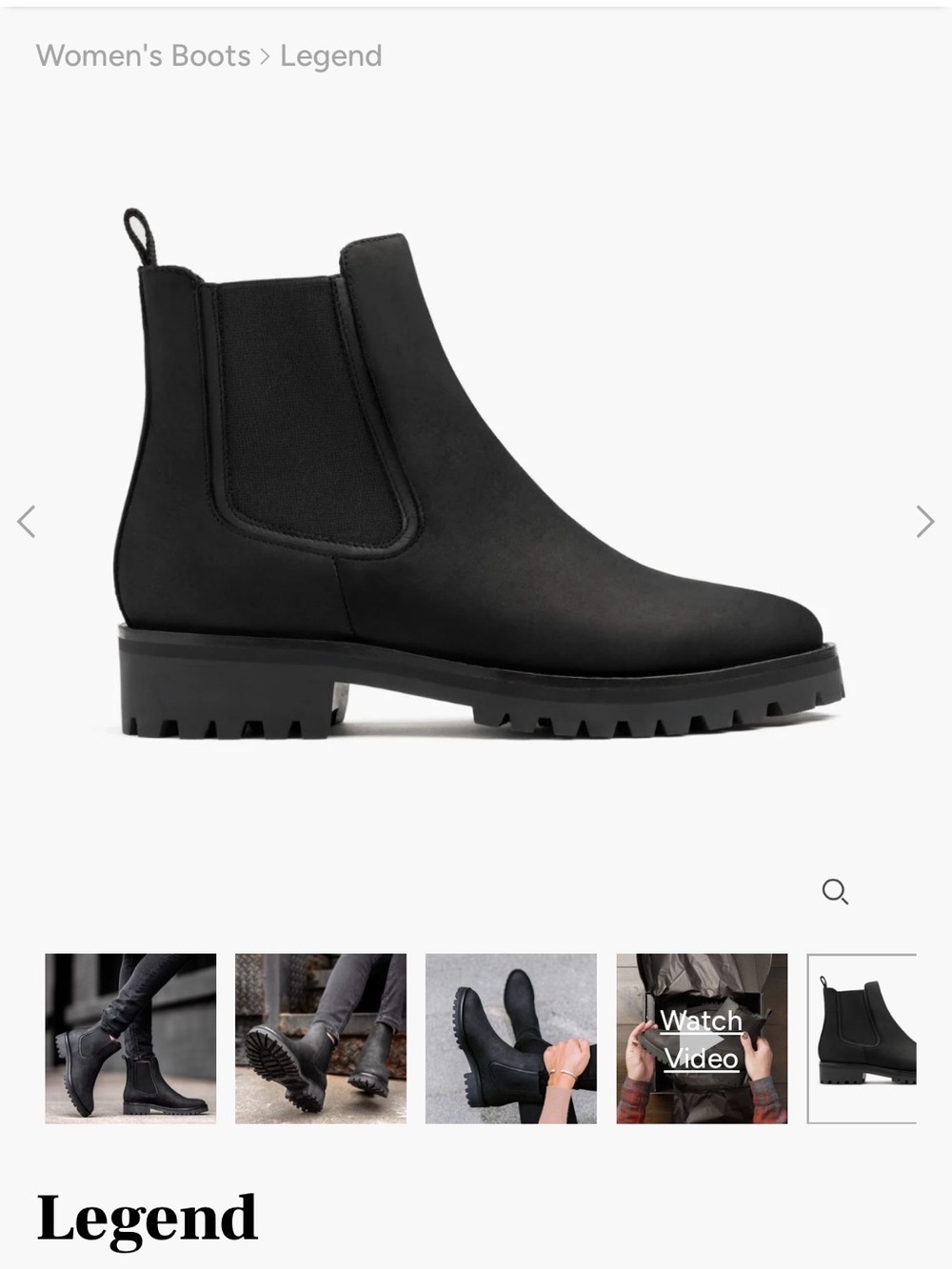 Thursday Boot Company Legend Chelsea Boot - Black